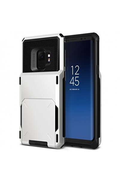 VRS Design Galaxy S9 Ile Uyumlu Damda Folder Kılıf Cream White