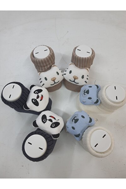 Bumbo 3lü aksesuarlı bebek çorap