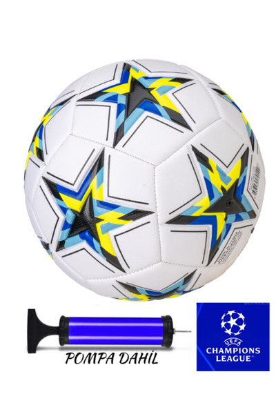 Janissary Şampiyonlar Ligi Tasarımlı Futbol Topu Dikişli Iç Ve Dış Mekan Futb...