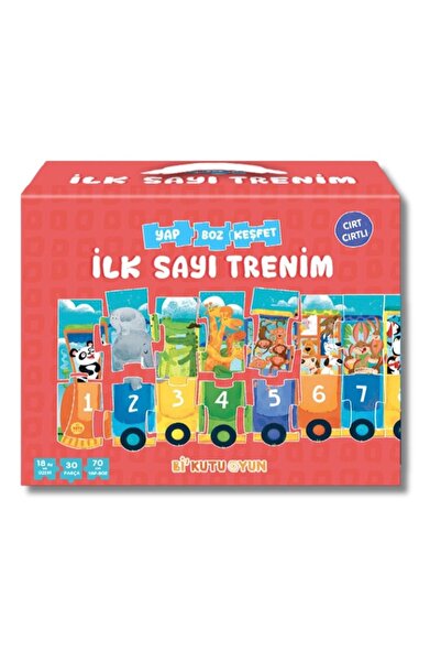 Bi Kutu Oyun Cırt Cırtlı Yapboz ve Kitap 2'li Set (İlk Harf Trenim / İlk Sayı...