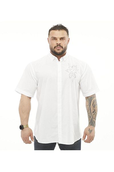 Big Sam Oversize Cotton Short Sleeve Summer Shirt Big Sam 5056