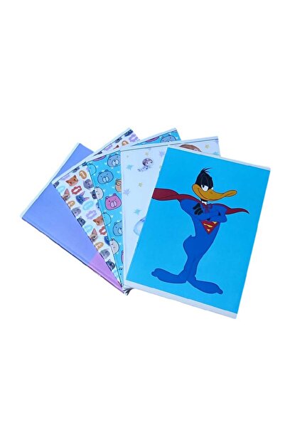 Studi PP Kapak A5 40 Yaprak Dikişli Kareli Defter 2 ADET