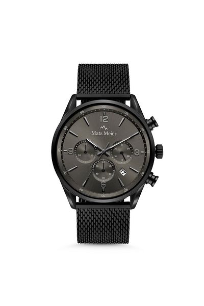 Mats Meier Grand Cornier Chronograph Men's Watch Matte Black Colored Mm00137
