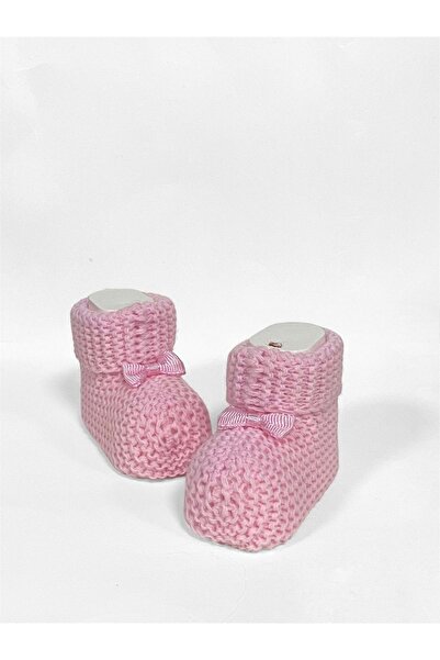 Mnk Baby&Kids Knitwear Baby Booties Mnk0598 Pink