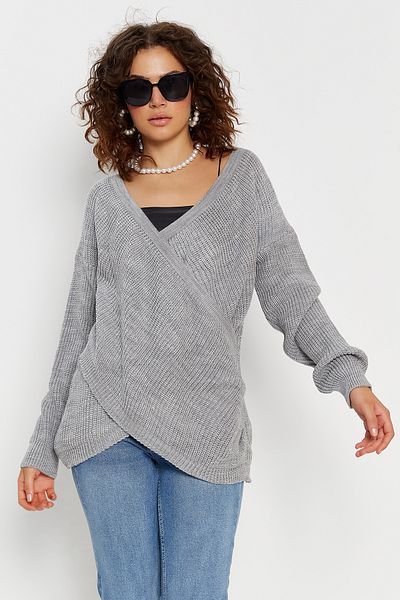 Hopoi Pulover casual de damă cu guler dublu HOP85011
