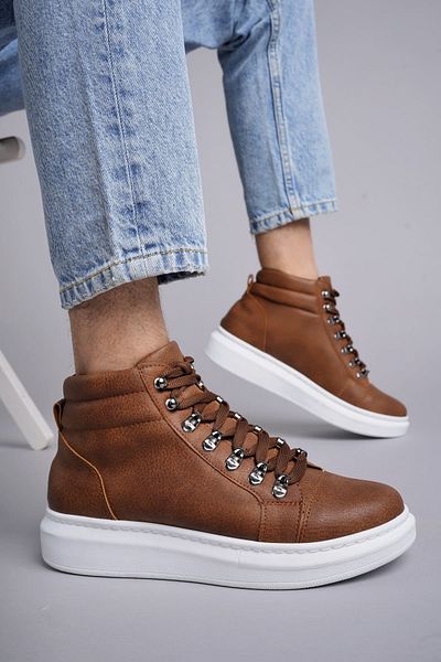 BZ Moda Ανδρικά αθλητικά μποτάκια B206 Ottawa - Lace Up και Tan