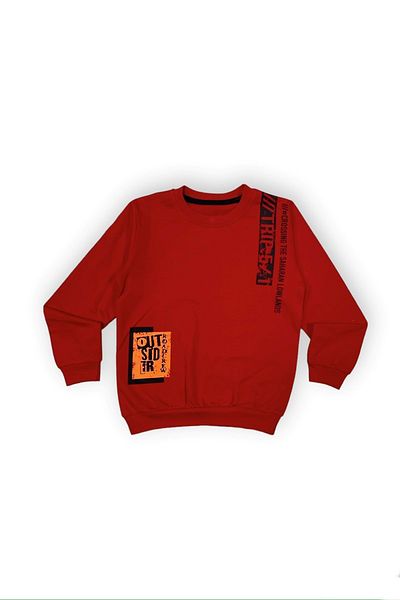 Mnk Baby&Kids İkiiplik Unisex Kids Tracksuit Set MNK0553 RED - BLACK