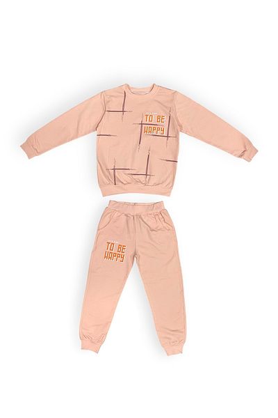 Mnk Baby&Kids Φούτερ με στάμπα To Be Happy για κορίτσια MNK0624 - SOMON