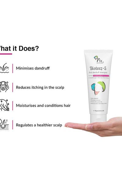 FixDerma Bioteez-S Anti Dandruff Shampoo - 75 Ml