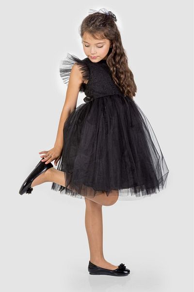 Mnk Baby&Kids Rochie de Seara Fata Tutu Dantela Roza MNK0546 NEGRA