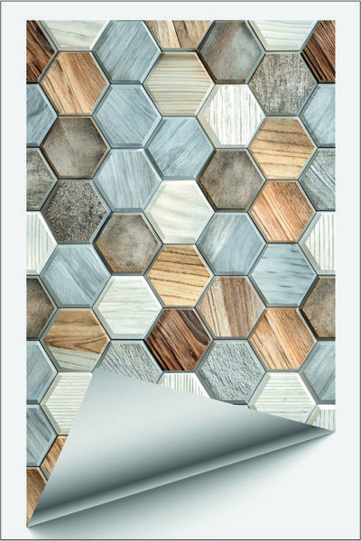 MEDYAPRINT Mobilya - Mermer - Fayans  -Mutfak Tezgah Arası Fayans Folyo Kapla...