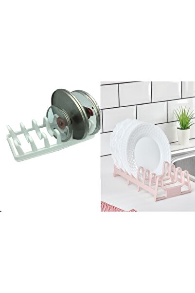 Marsilyan Set of 2 Pot Lid Organizer and Practical Plate Rack Ieg-U87I5869