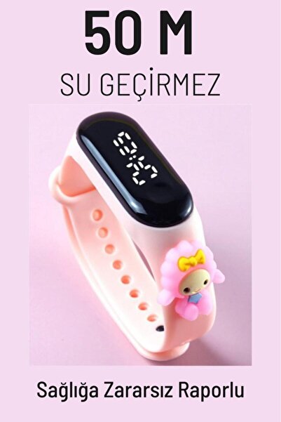 DZC KUZENLER AVM Dijital Dokunmatik Led Ekran Su Geçirmez Figürlü Çocuk Kol S...