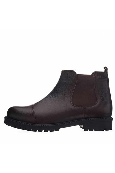İriadam Brown Colored 45-50 Gg1284 Model Men's Boots - Comfortable Wide Fit, Cowhide
