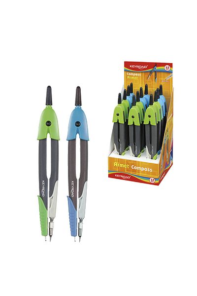 KEYROAD Armet Compass Plastic Pergel with Pen