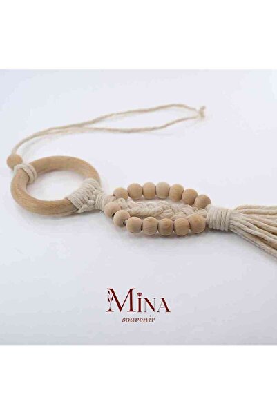 Mina Souvenir Makrome Bohem Sitrin Doğal Taşlı ,Ahşap Boncuk Seçenekli Araba ...