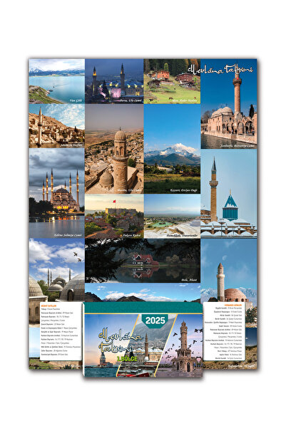 Mevlana Yapraklı Blok Duvar Takvimi 3. Bölge 2026