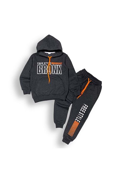 Mnk Baby&Kids Σετ αθλητικής φόρμας Bronx Smoked Two Thread Raster - Mnk0459