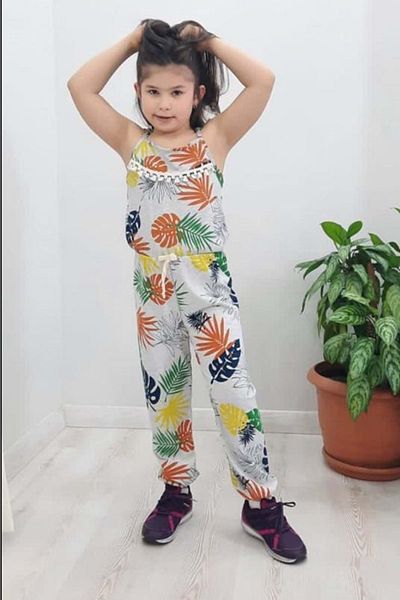 Mnk Γκρι Palm Tree Girl's Loopet
