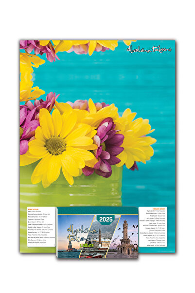 Mevlana Yapraklı Blok Duvar Takvimi 3. Bölge 2026