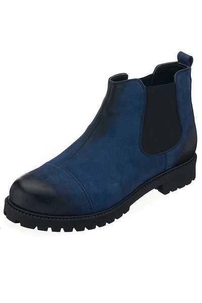 İriadam 45 - 46 - 47 - 48 -49 - 50 Gg1284 Navy Blue Nubuck Large Size Calf Leather Comfortable Wide Fit Men