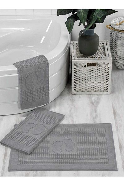 Tekstilife Mat Bathroom Set - Foot Towel