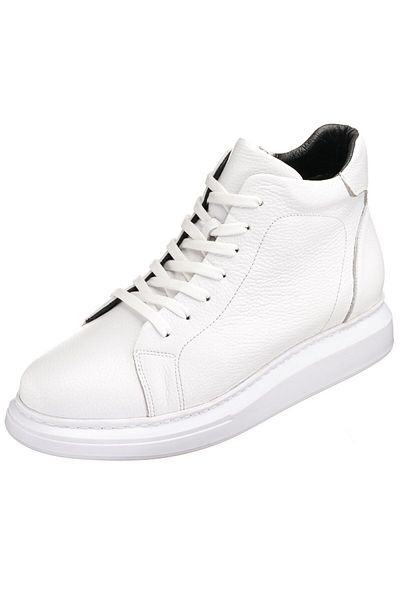 İriadam 45 - 46 - 47 - 48 -49 - 50 Mhg201 White Large Size Calf Leather Comfortable Wide Fit Men's Boots