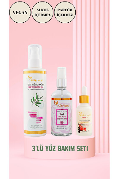 pilatesannesi 3'lü Yüz Bakım Seti