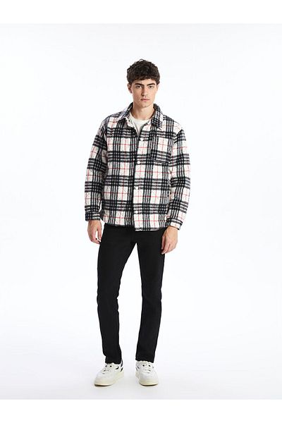 LC Waikiki Regular Fit Long Sleeve Plaid Men's Shirt Jacket