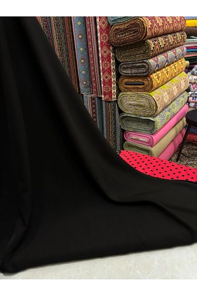 MEKİK MANİFATURA MEDINA Σκούρο Μαύρο Μεταξωτό Ύφασμα - Jetblack