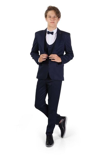 Mnk Baby&Kids Boy's Navy Blue Suit - Waiter Boy Mnk0544