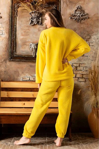 CALİA Set de pijama Velsoft pentru damă, cu gâtul rotund, Plush Winter