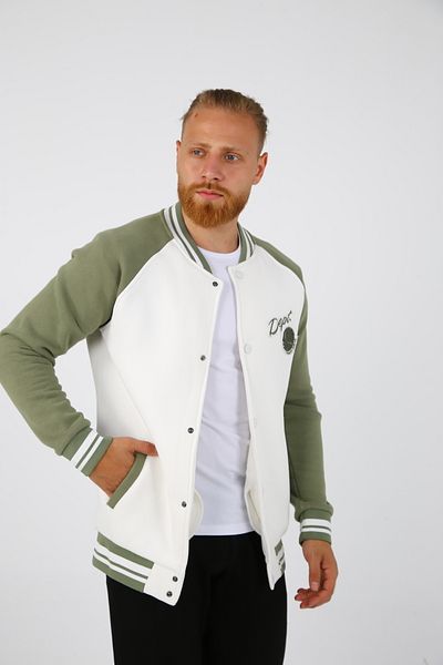 DAKSEL Μπουφάν BRG Khaki Seasonal Ανδρικό College Regular Fit