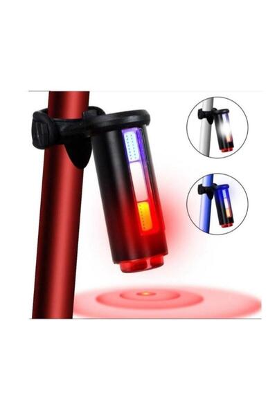 SARİSSA BİSİKLET XBYC 6162 Cakar 360 derece 3 renk LED uyarı Arka ışığı BİSİK...