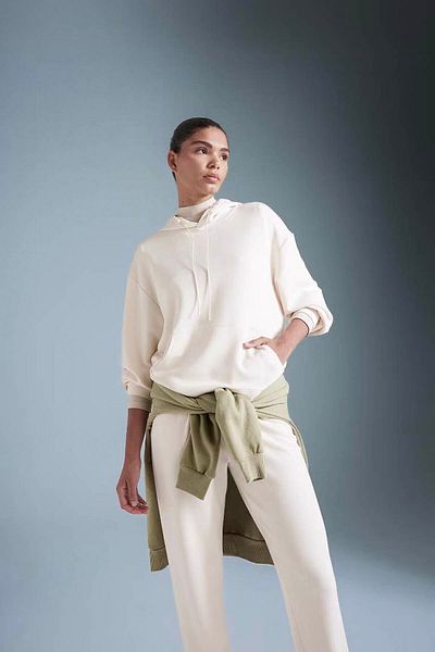 DeFacto Defactofit Premium Oversize спортен суичър с качулка и джоб с кенгуру B5206Ax24Au