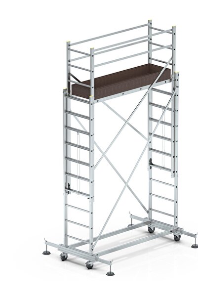 NARVON 2x3 (6 Mt) Tekerlekli Alüminyum Iskele