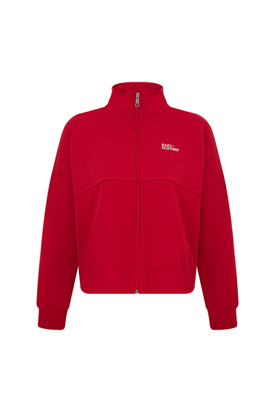 Eazy Co Set de trening premium fără ridicare cu 2 fire - guler vertical, picior evazat, talie elastică și șireturi