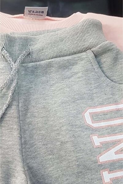 Mnk Girl's Horned Horse Tracksuit Set Somon