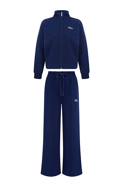 Eazy Co 2 Thread Raster Free Premium Tracksuit Set - Stand Collar, Spanish Leg, Elastic Waist and Lace-Up