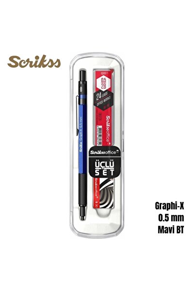 Scrikss Graph-x 0,5 Versatil Kalem Seti Mavi