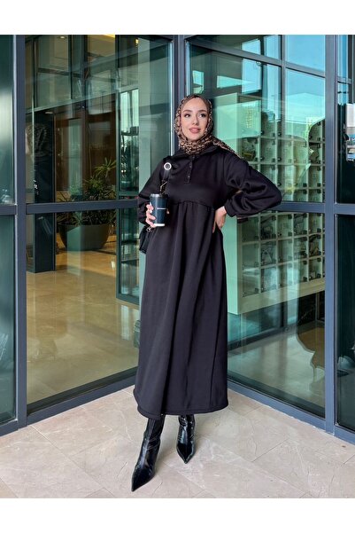 modasusev Φόρεμα με 3 κλωστές με κουμπιά στο γιακά