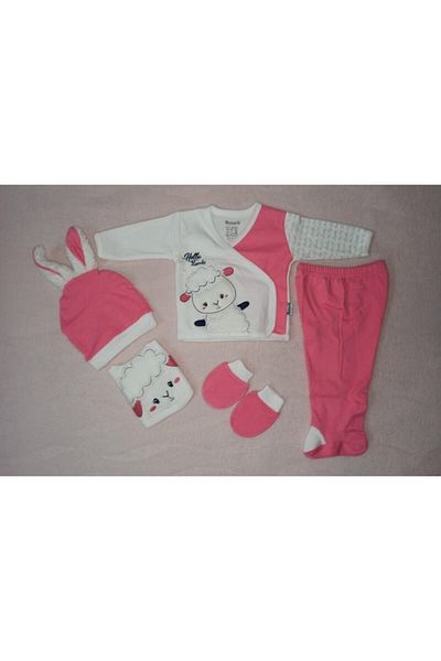 Miniworld Kuzulu Baby Girl Cotton Newborn Bodysuit Set Hospital Release