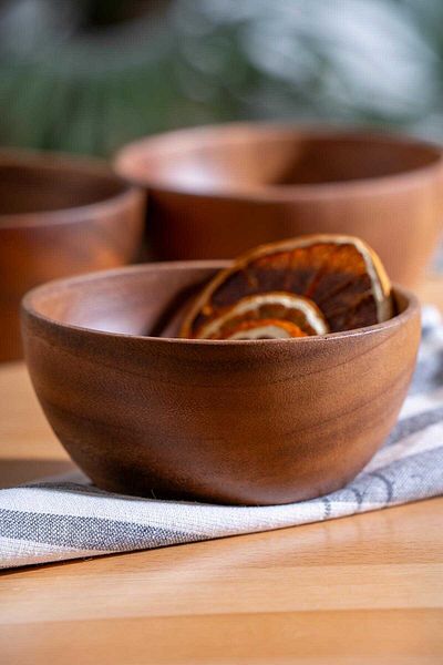 ACAR 6-Piece Acacia Presentation Bowl - 13 cm
