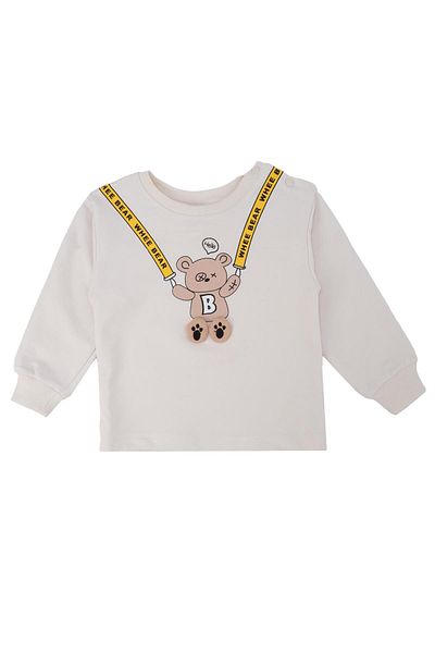 Bebelop Baby Boy Inflatable Bear Appliqued 2-Piece Bottom Top Tracksuit Set