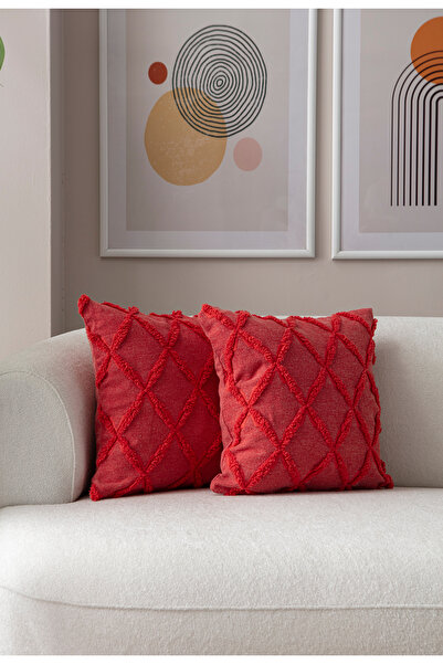 BUGİ HOME COLLECTİON Κάλυμμα μαξιλαριού με ριχτάρι με σπειροειδή μοτίβο διπλή...