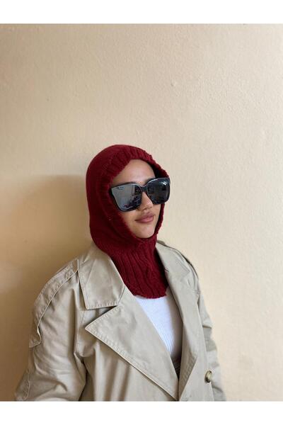 sema aksesuar Kayak Beresi Kışlık Örgü Bere Ve Boyunluk - Kapüşonlu Bere Tesettür Şapka - Balaklava Balaclava