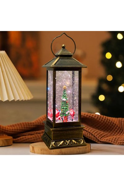 Vuslat Design Noel Christmas Yılbaşı Dekoratif Hediyelik Işıklı Müzikli Kar K...