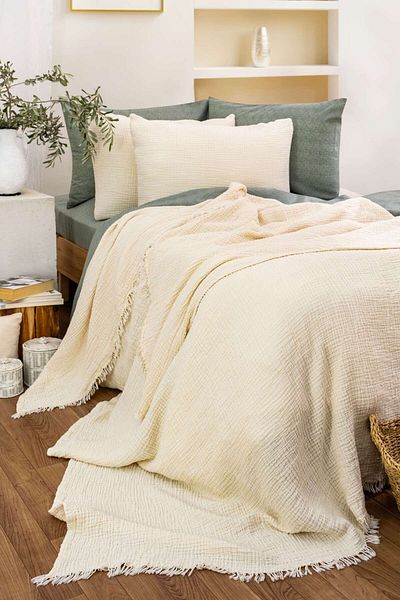 Tasarım Hb&Victory Muslin Bedspread Double 240X230 Cm.