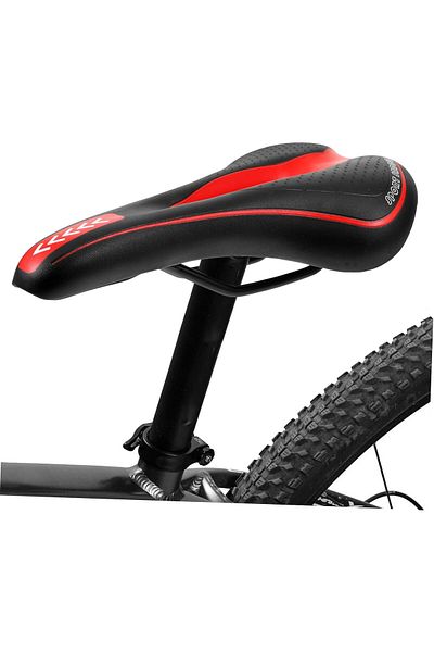 Streak Comfortable Red Soft Padded Bike Seat Saddle