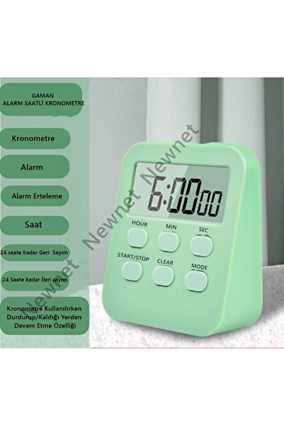 gaman Alarmlı Dijital Öğrenci Sınav Kronometresi 24 Geri Sayım Cihazı Saat - ...